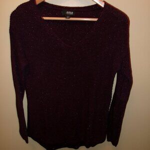 a.n.a. Sweater Small Purple / Plum and sparkles